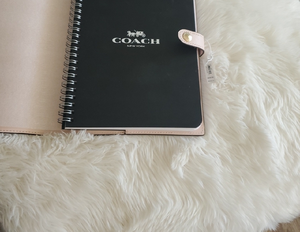 Coach Pink Floral Planner with Snap Closure - Picture 2 of 3